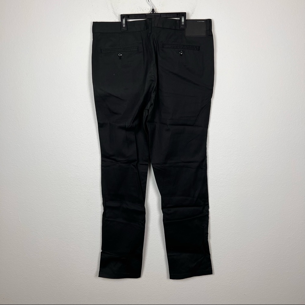 Five Four Regan Straight Leg Pants Size 36 Black Relaxed Chino Pants NWT - Picture 6 of 9
